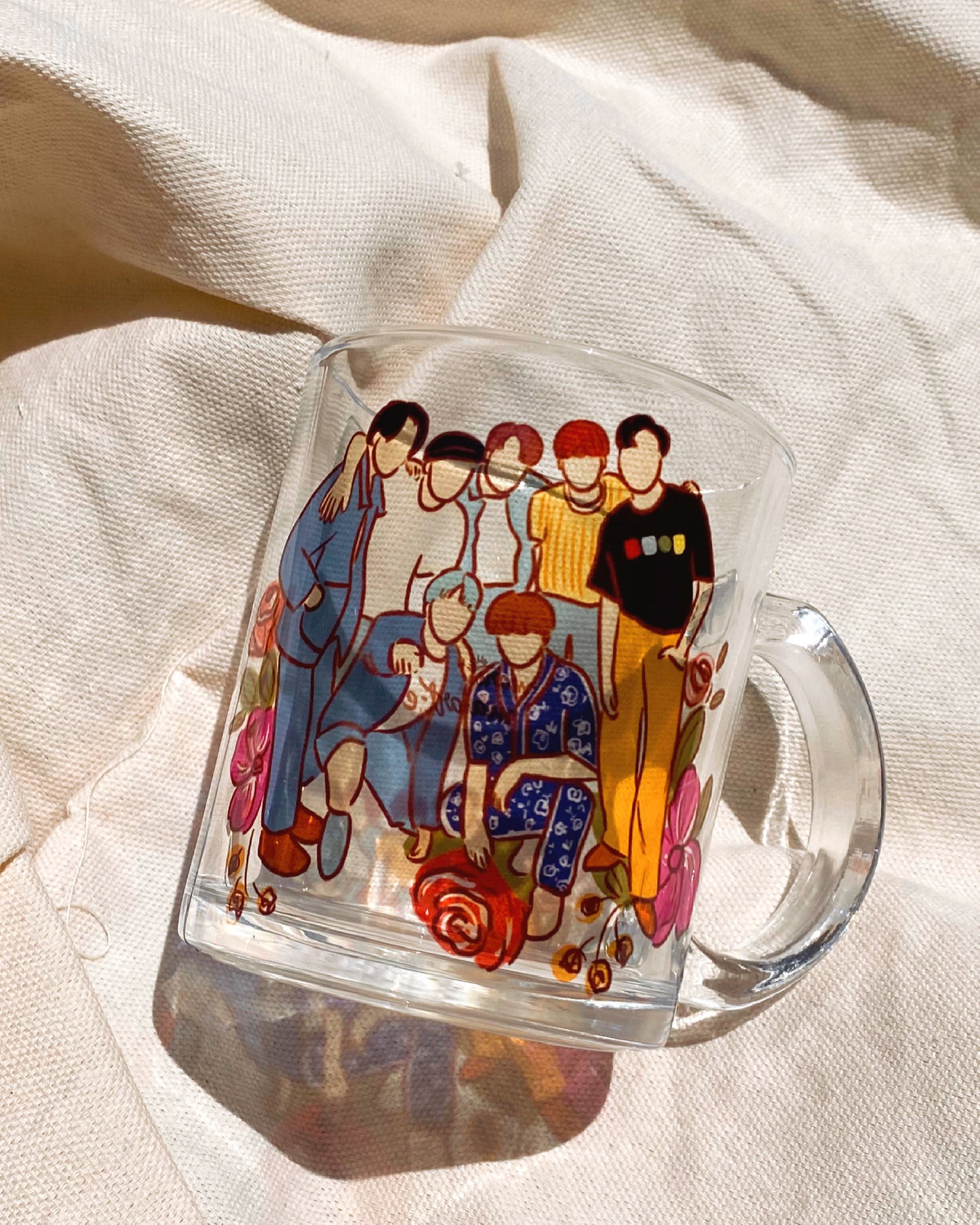 BTS GLASS MUG