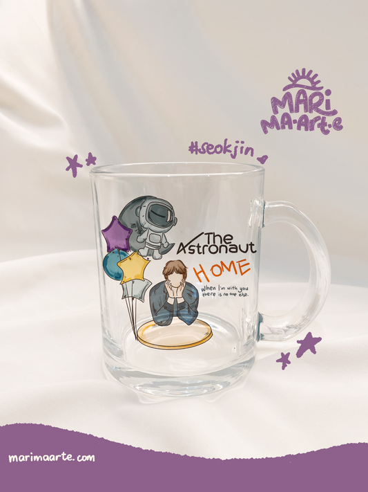 BTS JIN ASTRONAUT GLASS MUG