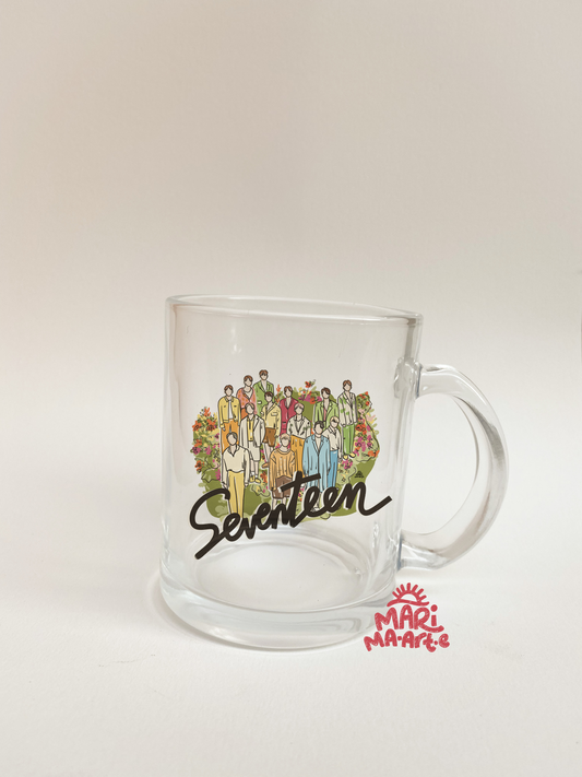 SEVENTEEN 4TH ALBUM COVER GLASS MUG