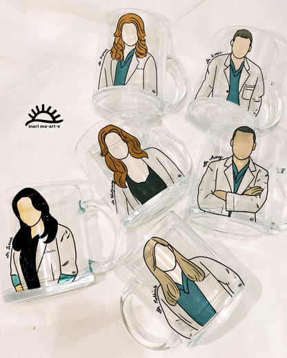 GREYS ANATOMY DOCTOR GLASS MUG