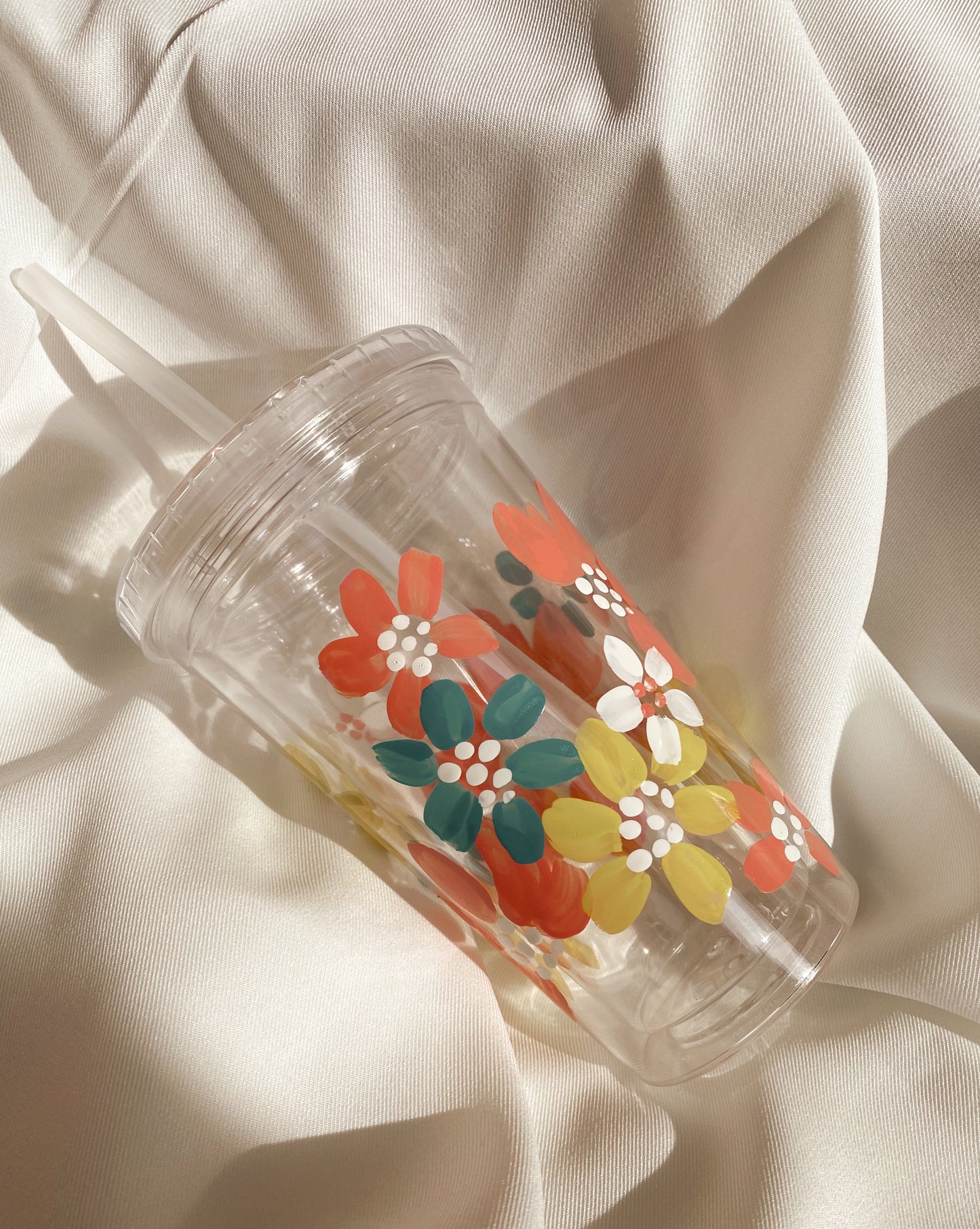 FLORAL STRAW CUP - HIRAYA