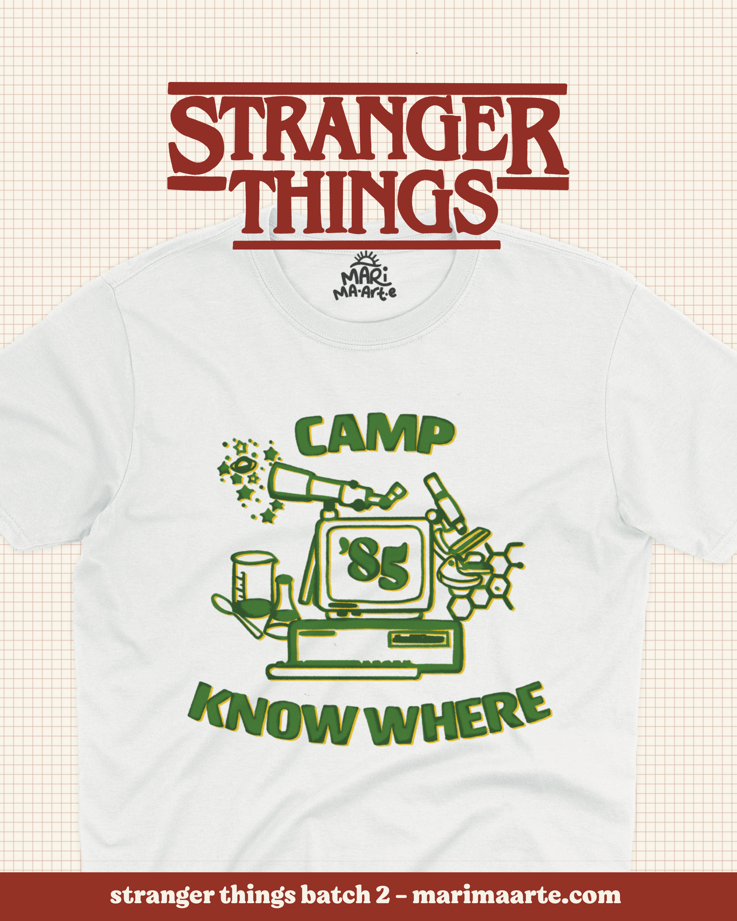 STRANGER CAMP KNOW WHERE DOWN SHIRT